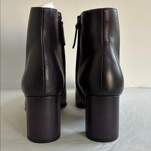 Franco Sarto LEATHER Demmi Pointed Toe Chelsea Ankle Chunky Heel Boot Size 11 - Picture 11 of 13